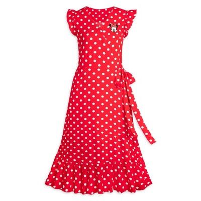 Women's Minnie Mouse Polka Dot Dress - Red/White - Disney Store | Target