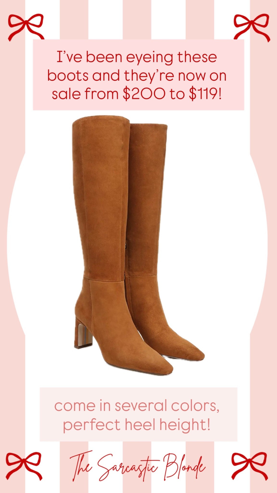 Sam Edelman knee high boots 

#LTKGiftGuide #LTKSaleAlert