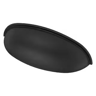 Liberty 2-1/2 or 3 in. (64 or 76mm) Center-to-Center Matte Black Dual Mount Cup Pull PN1053C-FB-C... | The Home Depot