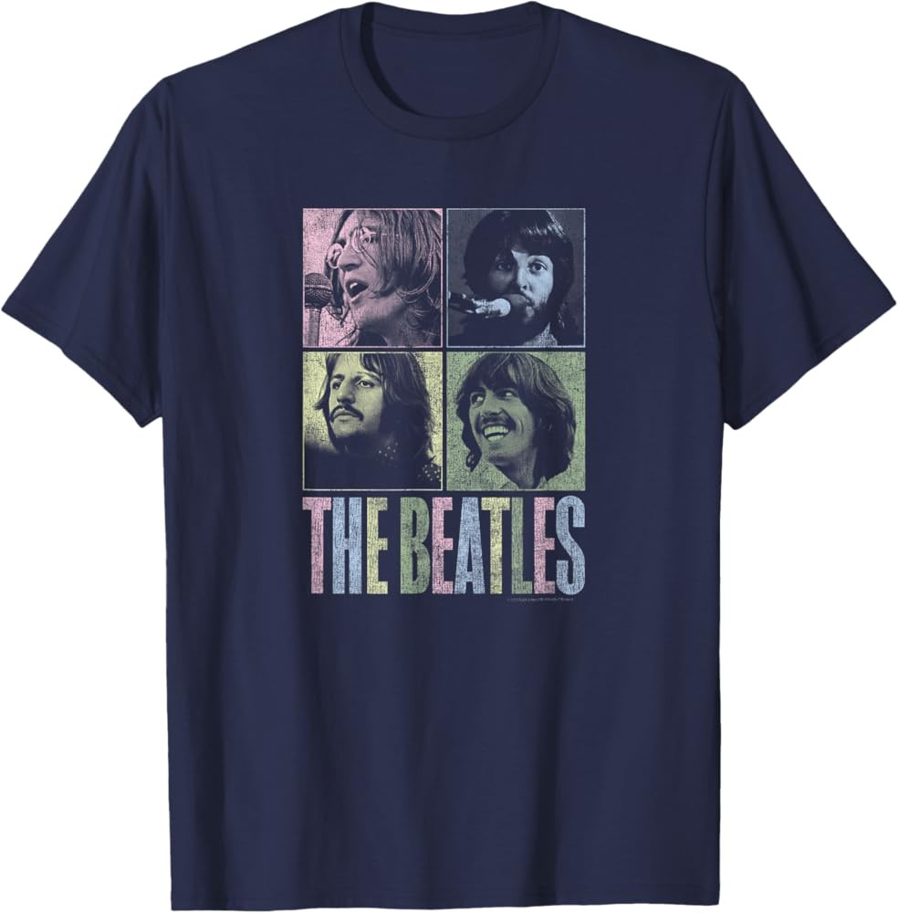 The Beatles - let it be squares T-Shirt | Amazon (US)