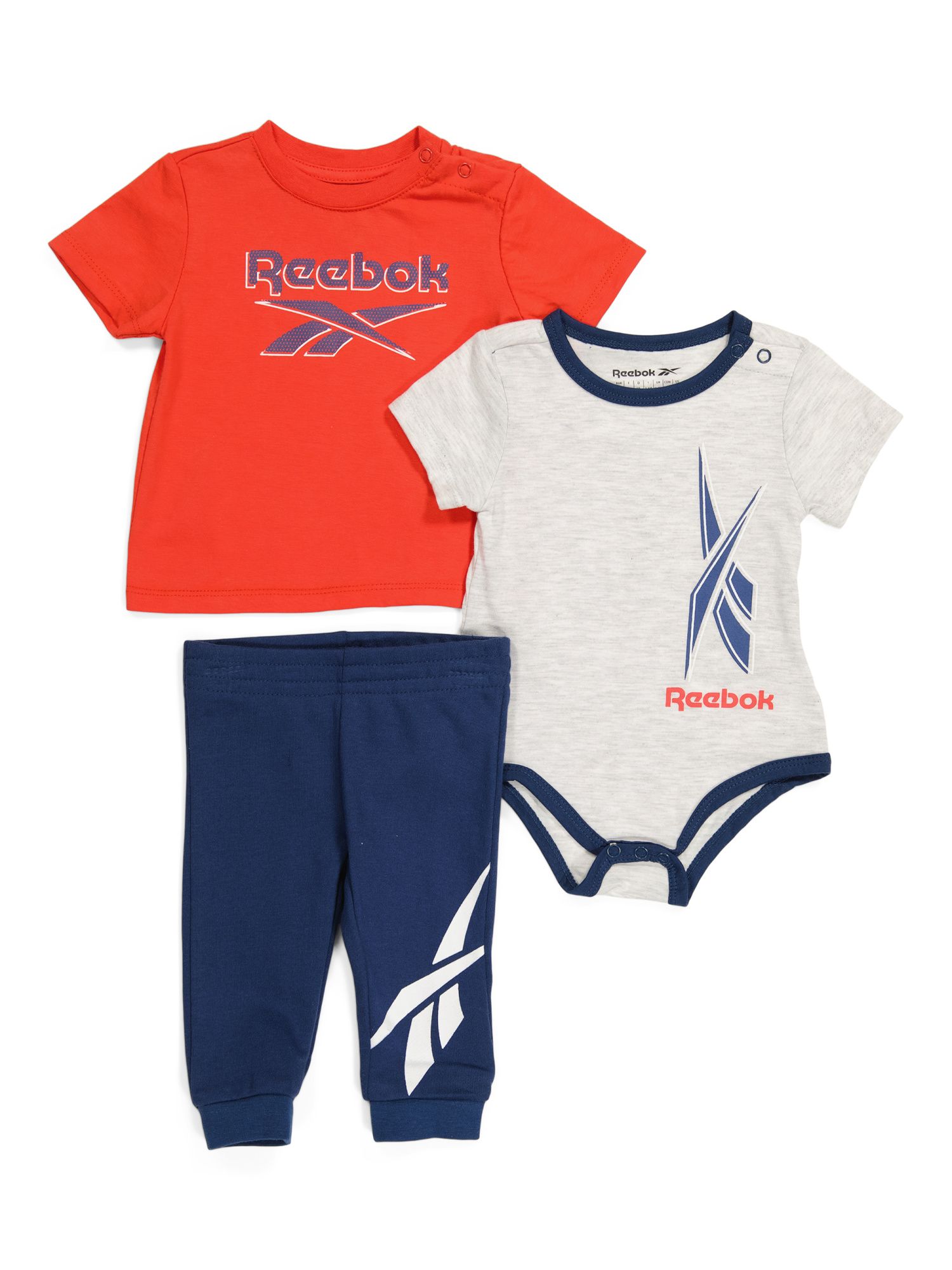 Infant Boy 3pc Logo Bodysuit Set | TJ Maxx