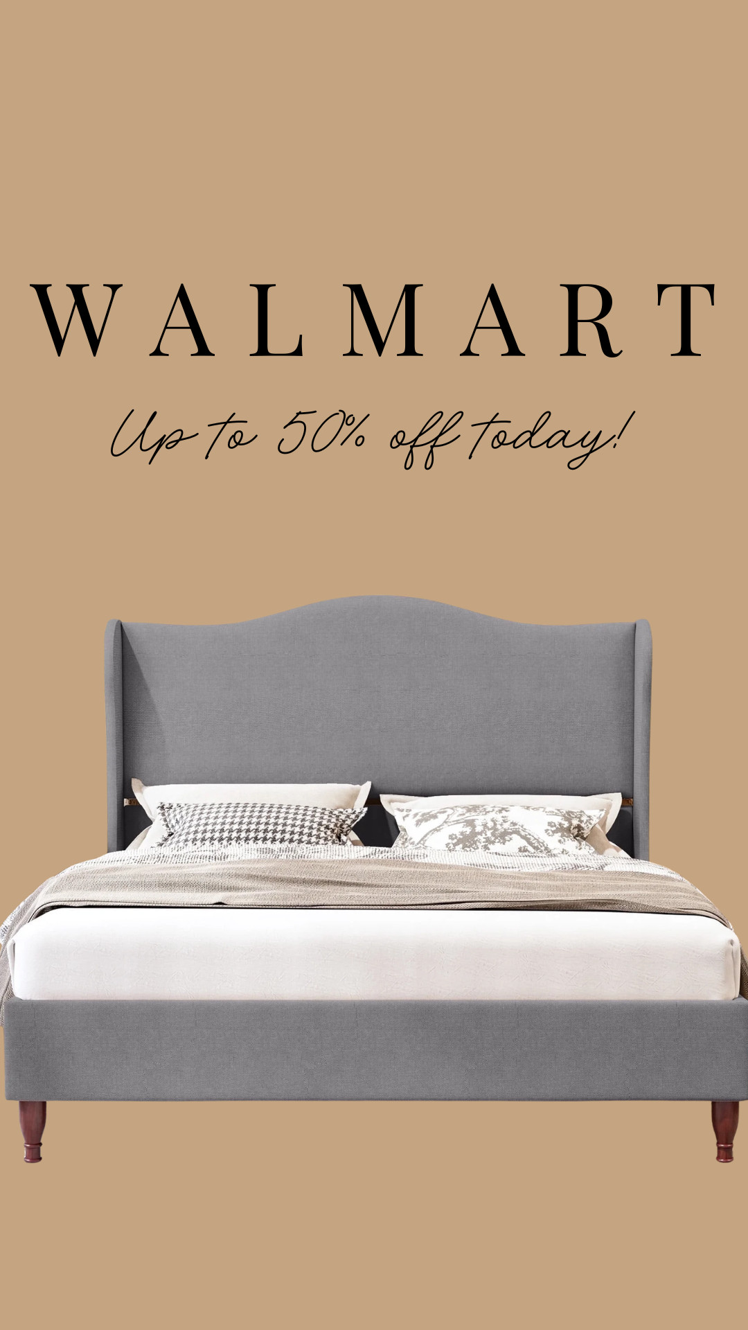 Up to 50% off this upholstered bed from Walmart! Limited Time Deal!

furniture, home decor, interior design, bedroom #Walmart 

 #LTKHome #LTKSaleAlert