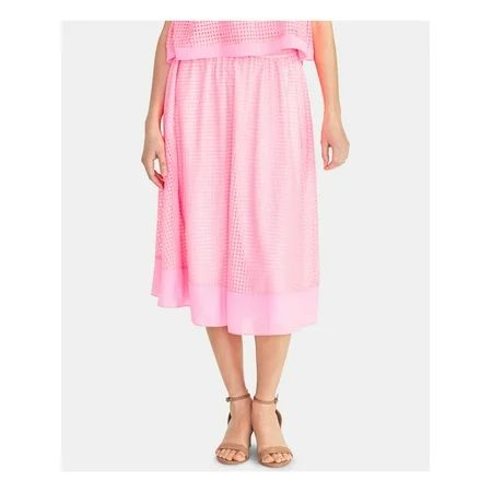 RACHEL ROY Womens Pink Midi Pleated Skirt L | Walmart (US)