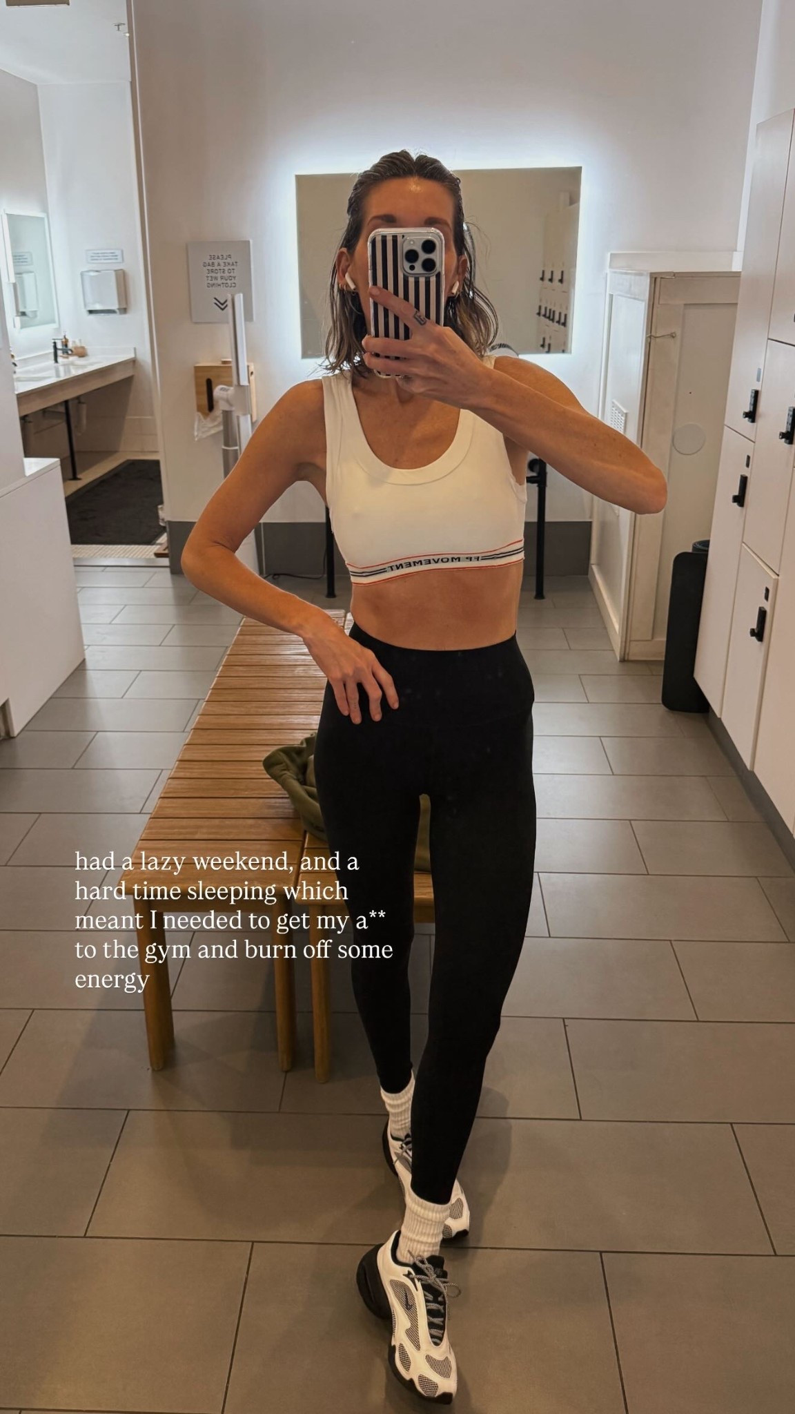 had a lazy weekend, and a hard time sleeping which meant I needed to get my a** to the gym and burn off some energy