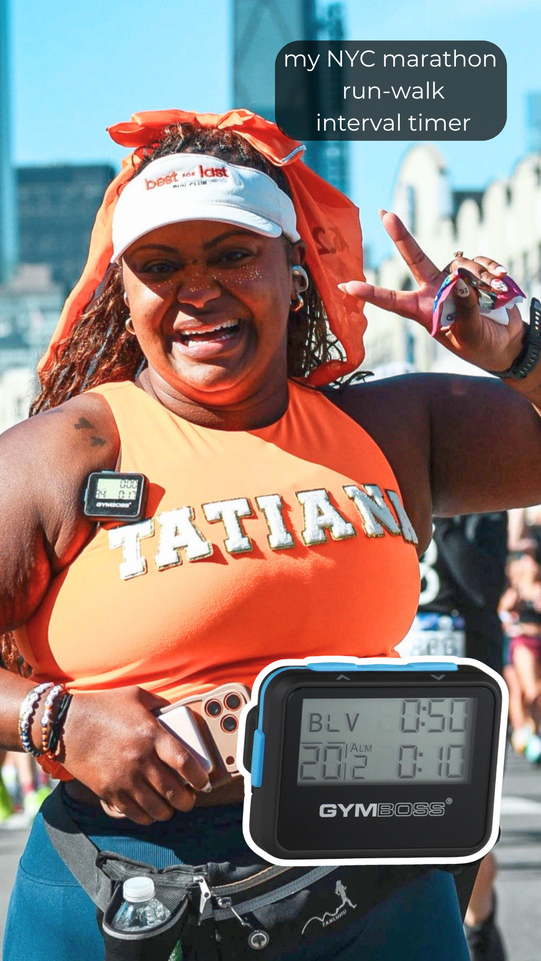 My NYC marathon run-walk timer. Used this to stay consistent with my intervals the whole race. Honestly one of the simplest things that made a big difference. 

 #LTKfitnessgoals #LTKActive #LTKMidsize