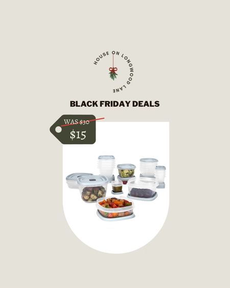 Black Friday Deals! We all the know Holiday means a lot of leftovers! Save 48% OFF 42 - Piece Rubbermaid EasyFindLids Food Storage Containers set. #BlackFriday 

#LTKhome #LTKsalealert #LTKHoliday