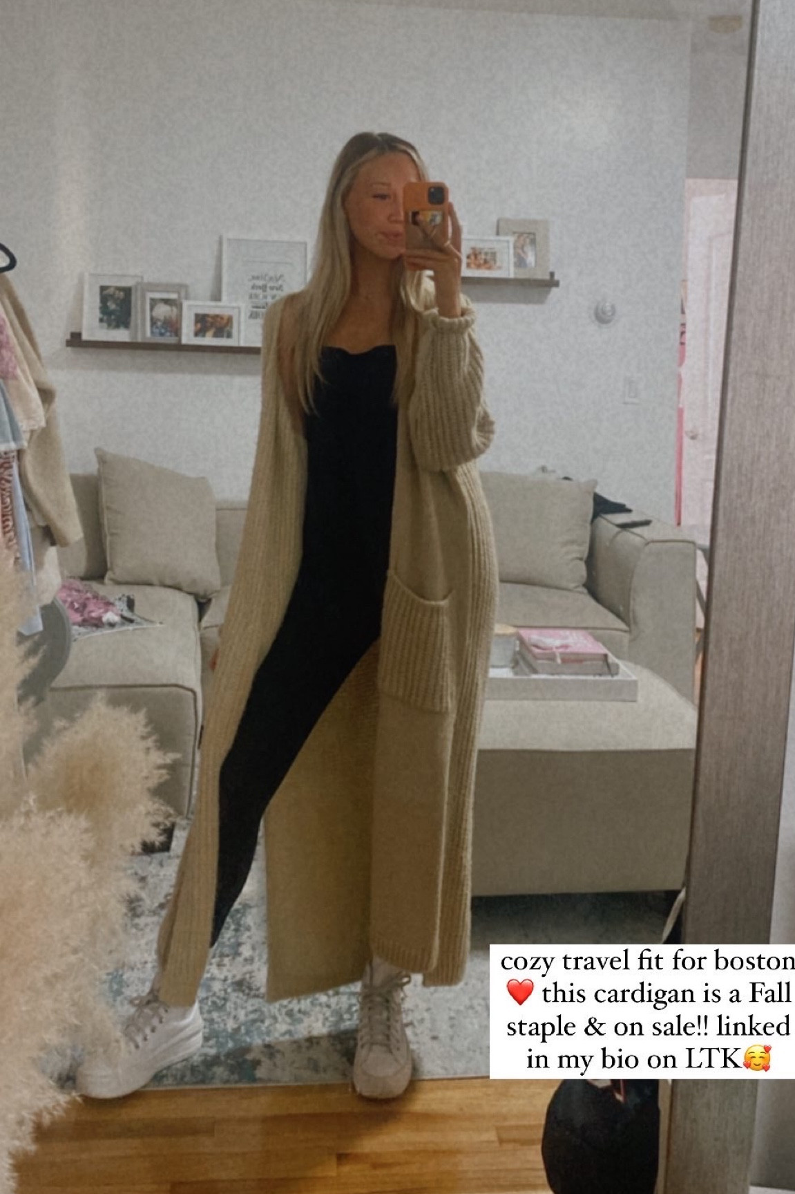 The coziest travel fit!! This cardigan is on sale & a major fall must have🍂 Wearing a small in the bodysuit & cardigan ❣️

#LTKstyletip #LTKSeasonal #LTKunder50