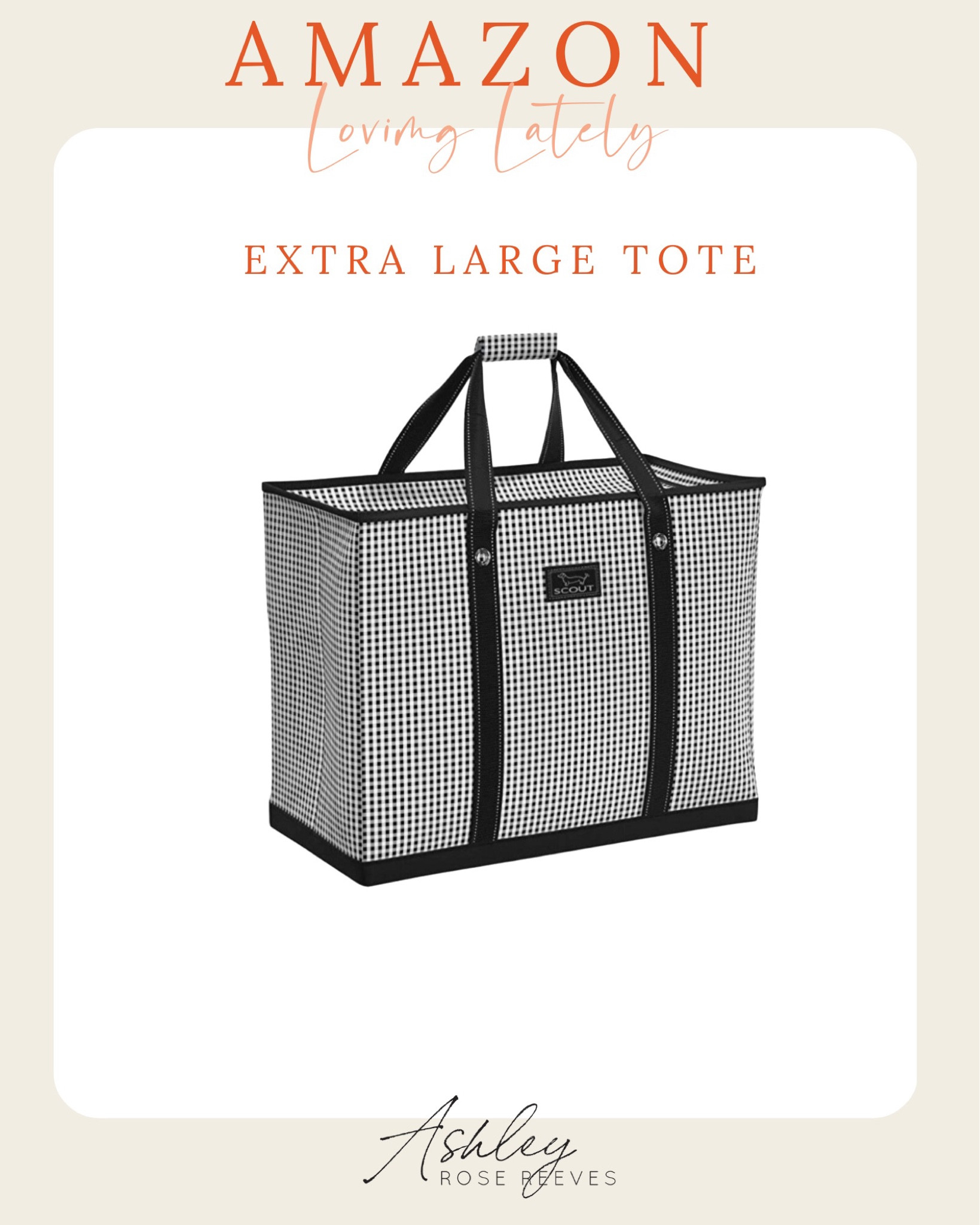 Amazon Loving Lately 
Extra large tote

#LTKkids #LTKhome #LTKfamily