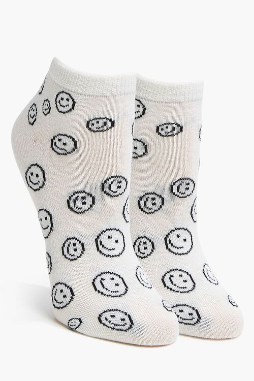 Happy Face Ankle Socks | Forever 21 (US)