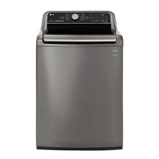 5.5 cu. ft. HE Mega Capacity Smart Top Load Washer with TurboWash3D & Wi-Fi Enabled in Graphite Stee | The Home Depot