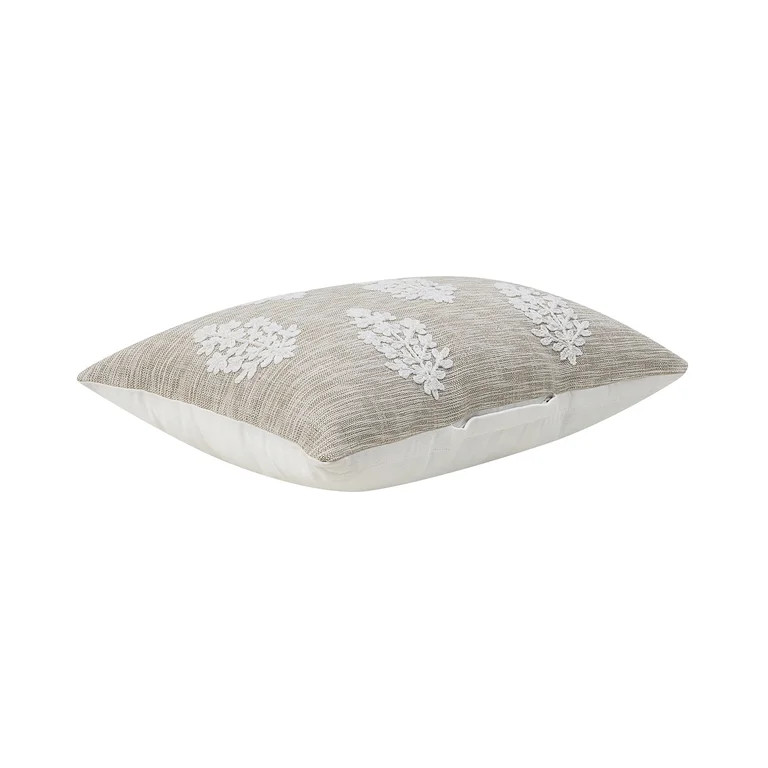 My Texas House 14" x 20" Beige/White Rope Motif Cotton Decorative Pillow | Walmart (US)