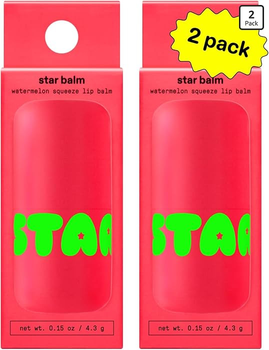 Starface Star Balm Watermelon Squeeze, Hydrating Lip Moisturizer with Shea Butter, Cocoa Butter, ... | Amazon (US)