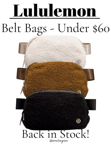 Lululemon belt bags back in stock! They make the perfect Christmas gift! 

#LTKGiftGuide #LTKHoliday #LTKitbag