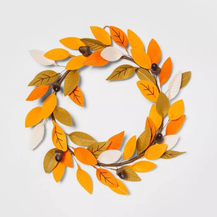 Harvest Fabric Indoor Wreath Leaves - Hyde & EEK! Boutique™ | Target