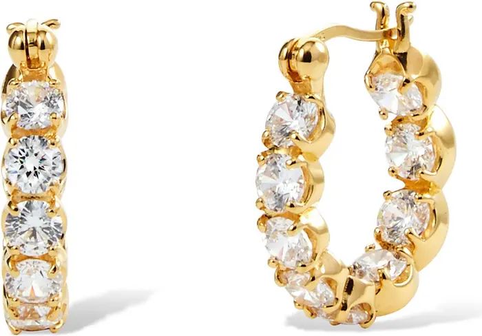 18K Gold Plated Inside Out Huggie Hoop Earrings | Nordstrom Rack