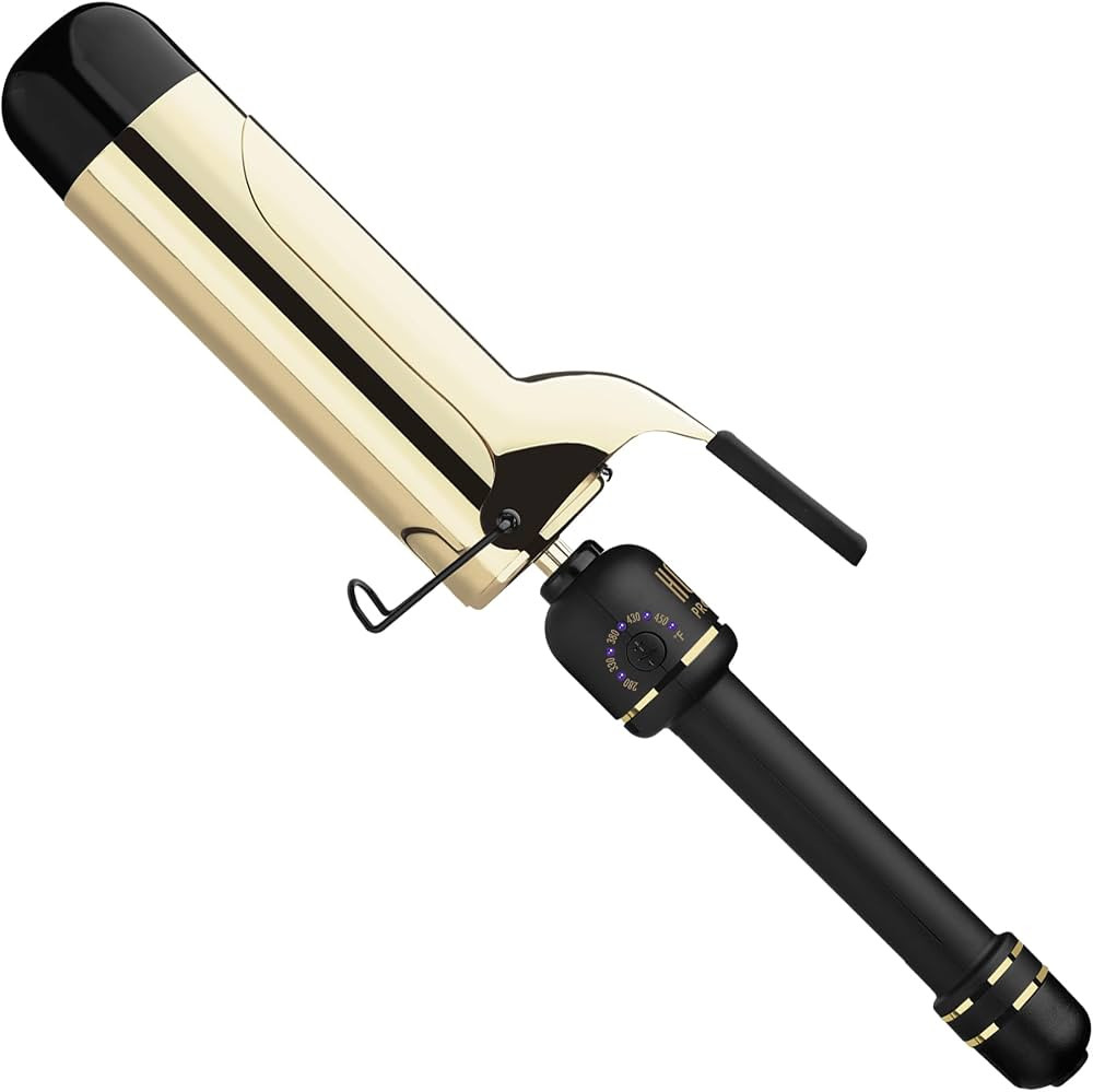 HOT TOOLS New and Improved 24K Gold Professional 2" Extended Barrel Curling Iron with Clamp for L... | Amazon (US)