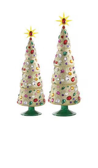 Collected Gem Trees Bright Gold Set Of 2 | Revolve Clothing (Global)