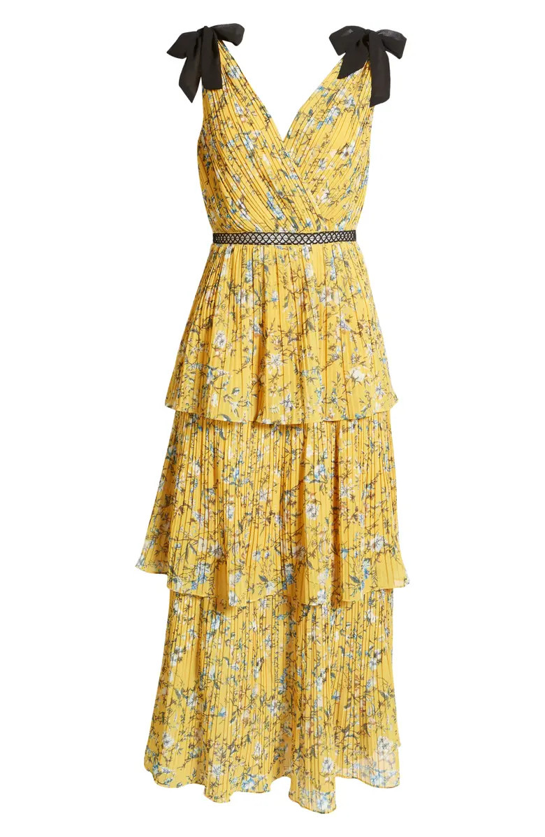 Floral Tiered Ruffle Chiffon Dress | Nordstrom