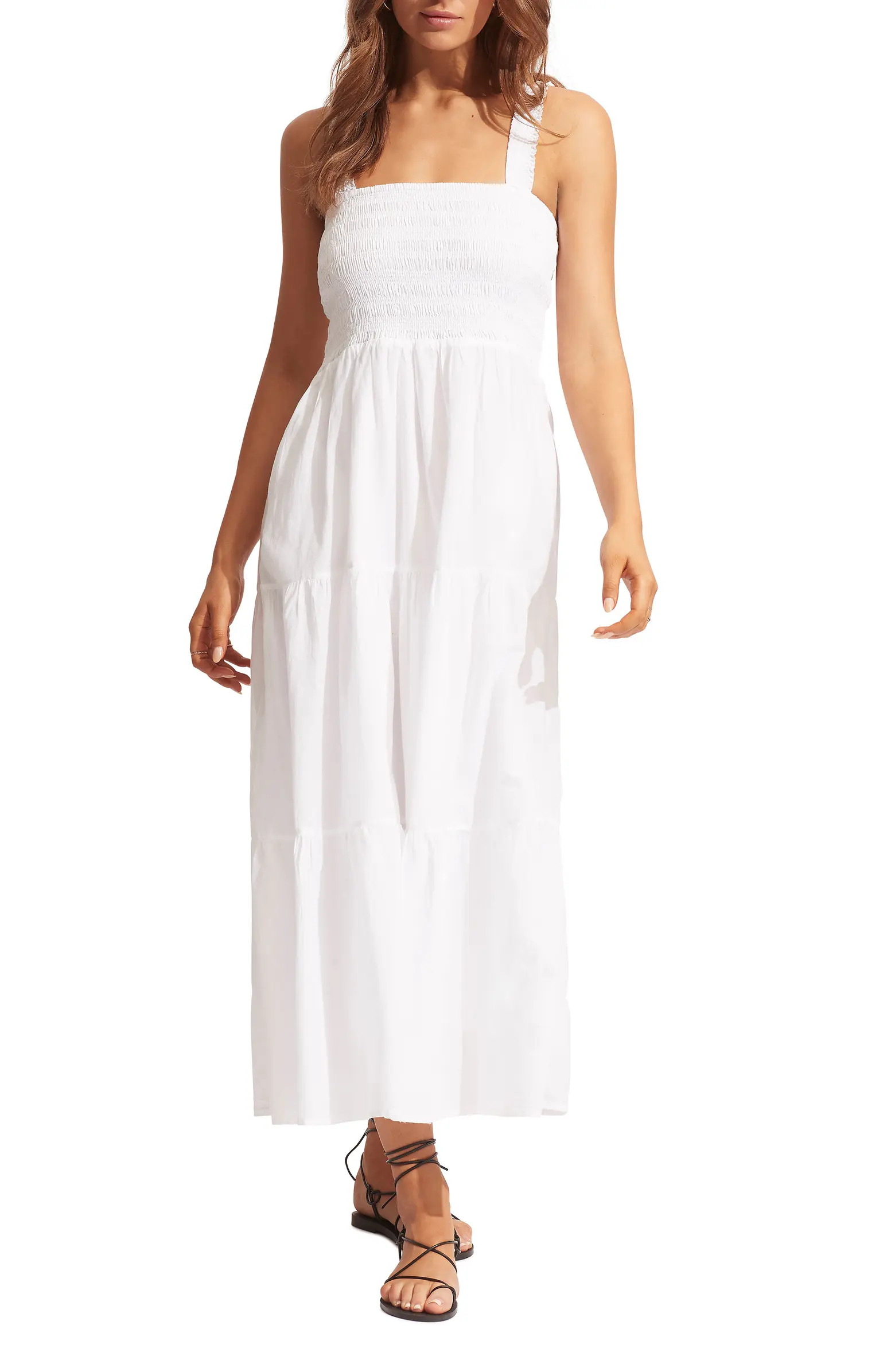 Seafolly Faithful Cover-Up Midi Sundress | Nordstrom | Nordstrom