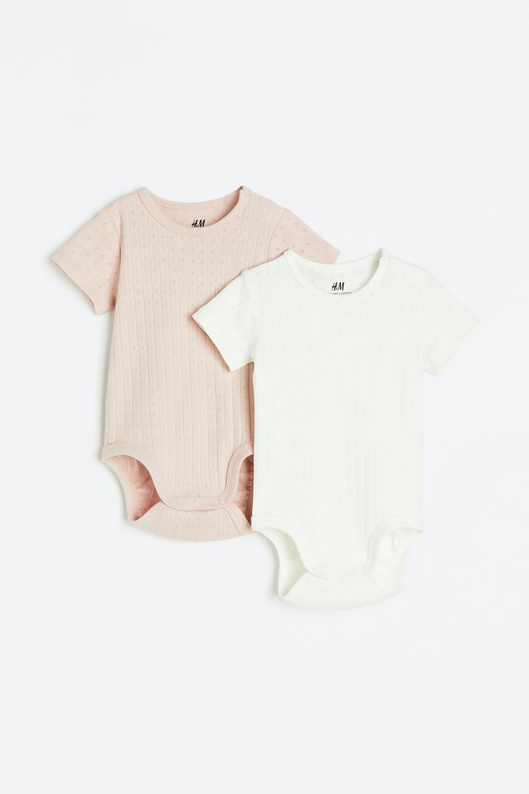 2er-Pack Pointelle-Bodys | H&M (DE, AT, CH, NL, FI)