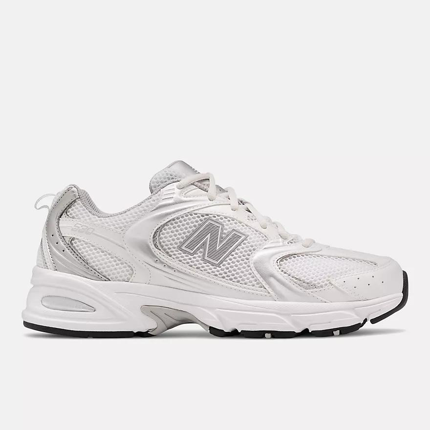 New Balance | 530 | Men's | Size: 5.5 | Color: White With Silver Metallic | New Balance Reconsidered