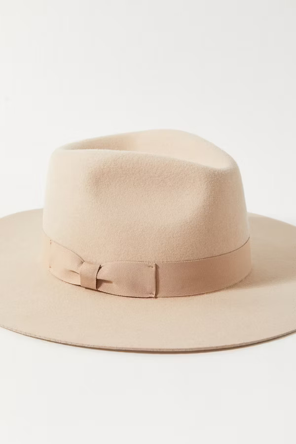UO Flat Brim Felt Fedora Hat | Urban Outfitters (US and RoW)