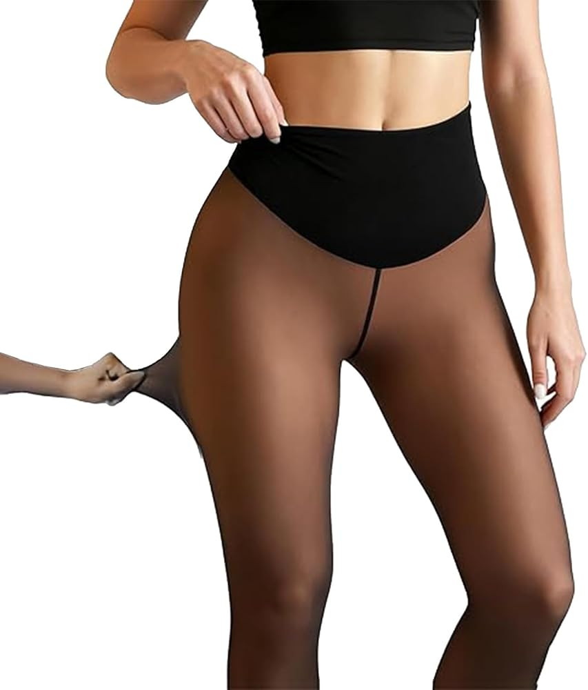 The Original Magic Fleece Lined Leggings - Compression Band & One Seam Option, Women Shaping Snat... | Amazon (US)