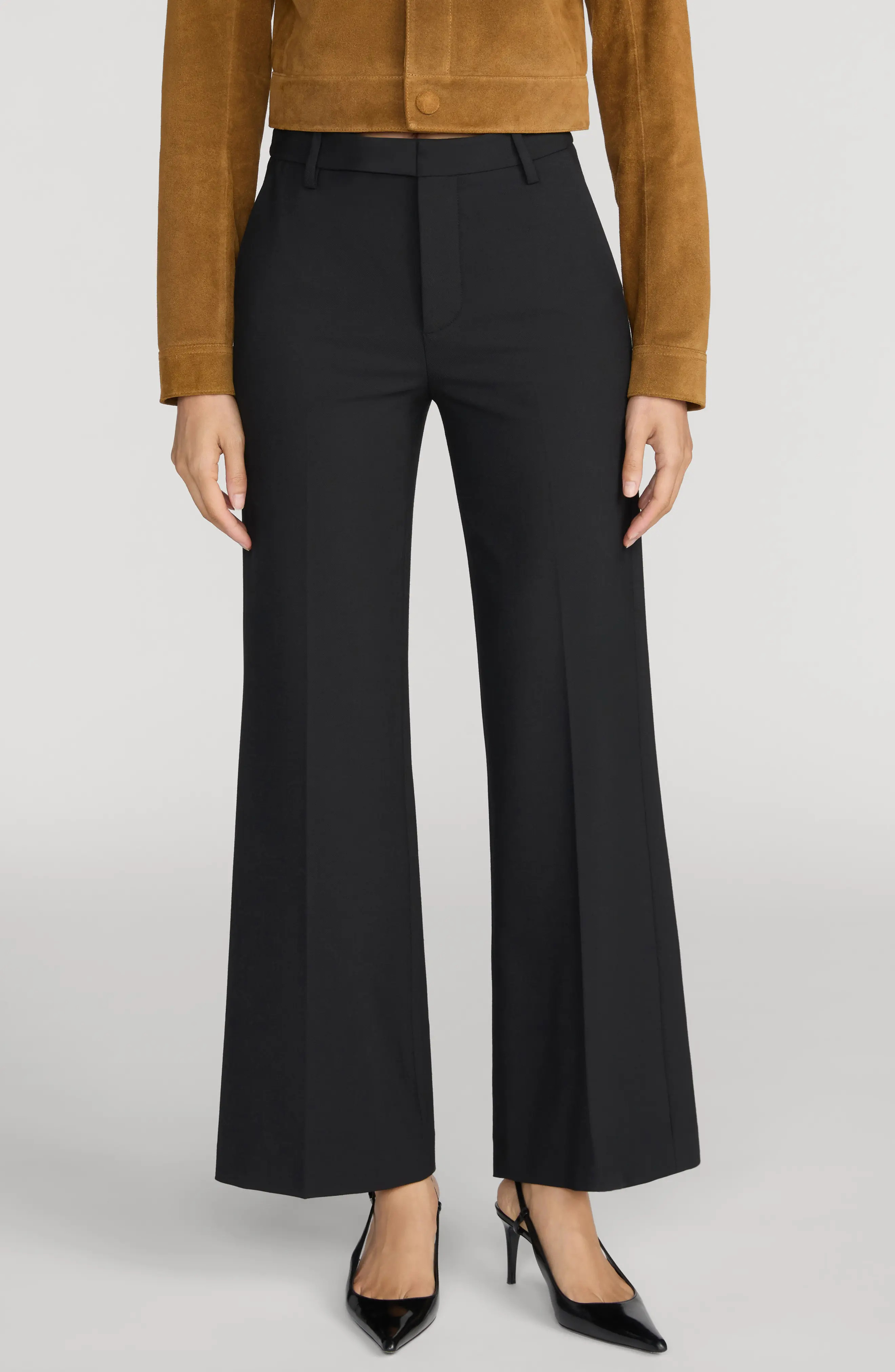 FRAME The Swing High Waist Wide Leg Trousers (Women) | Nordstrom | Nordstrom