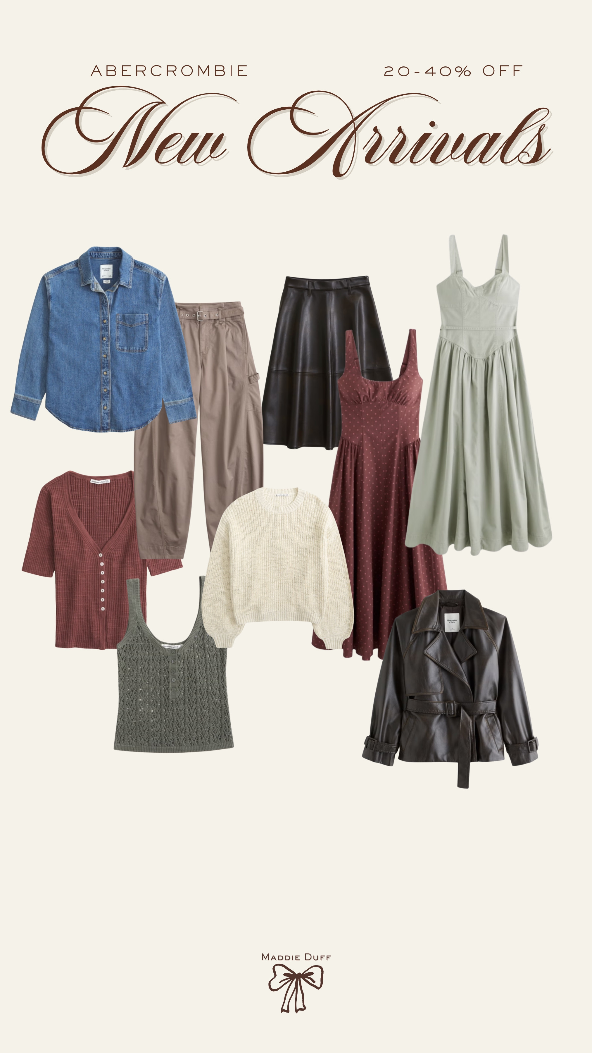 New spring styles from Abercrombie- all on sale!

abercrombie sale, spring outfits, spring sale 

 #LTKSaleAlert