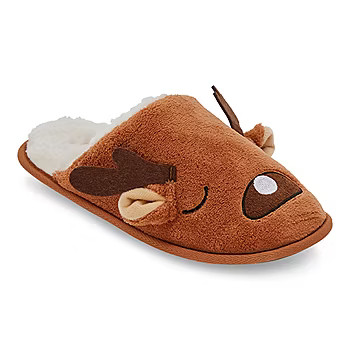 North Pole Trading Co. Reindeer Family Unisex Adult Slip-On Slippers | JCPenney