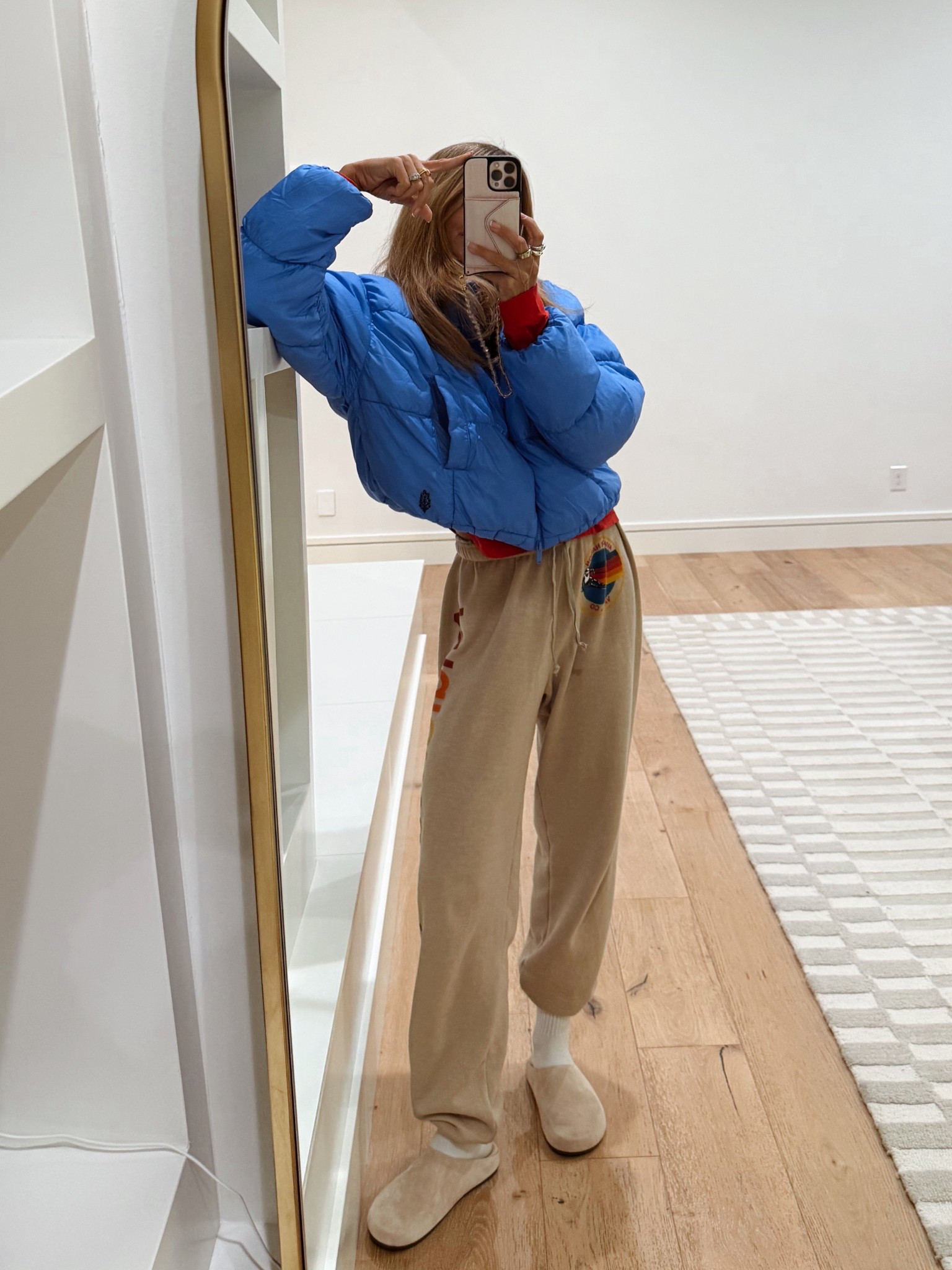 Just a cozy gal. This coat is soooo soft and cozy