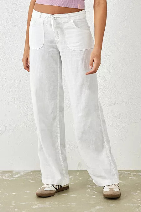 BDG – Cargohose „Luca“ in Mink aus Leinen | Urban Outfitters (EU)