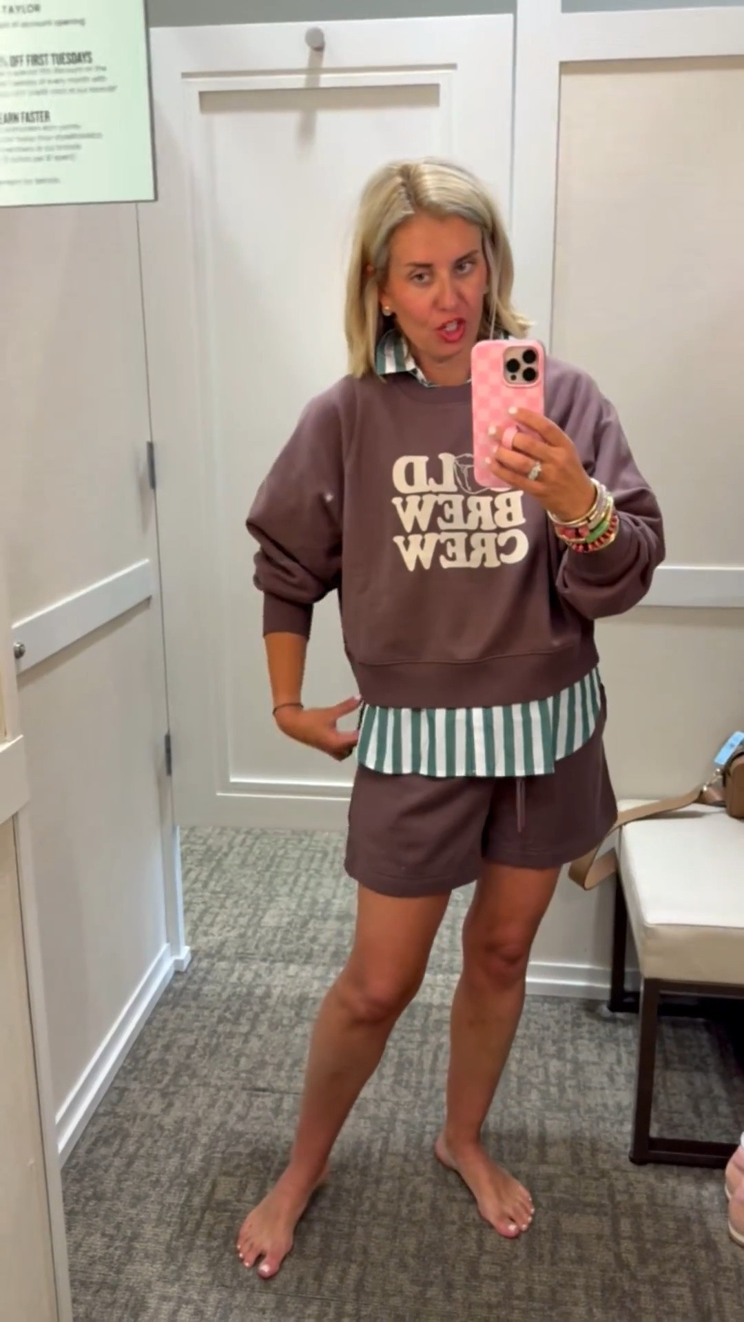 Major sale alert!!  Oh wait…I love this layered look! Pop the collar and leave the shirt tail out & throw on some sneakers and go! 
Set - small 
Blouse - xs petite
Sneaker - 8 tts

#LTKSaleAlert #LTKOver40 #LTKdayinmylife