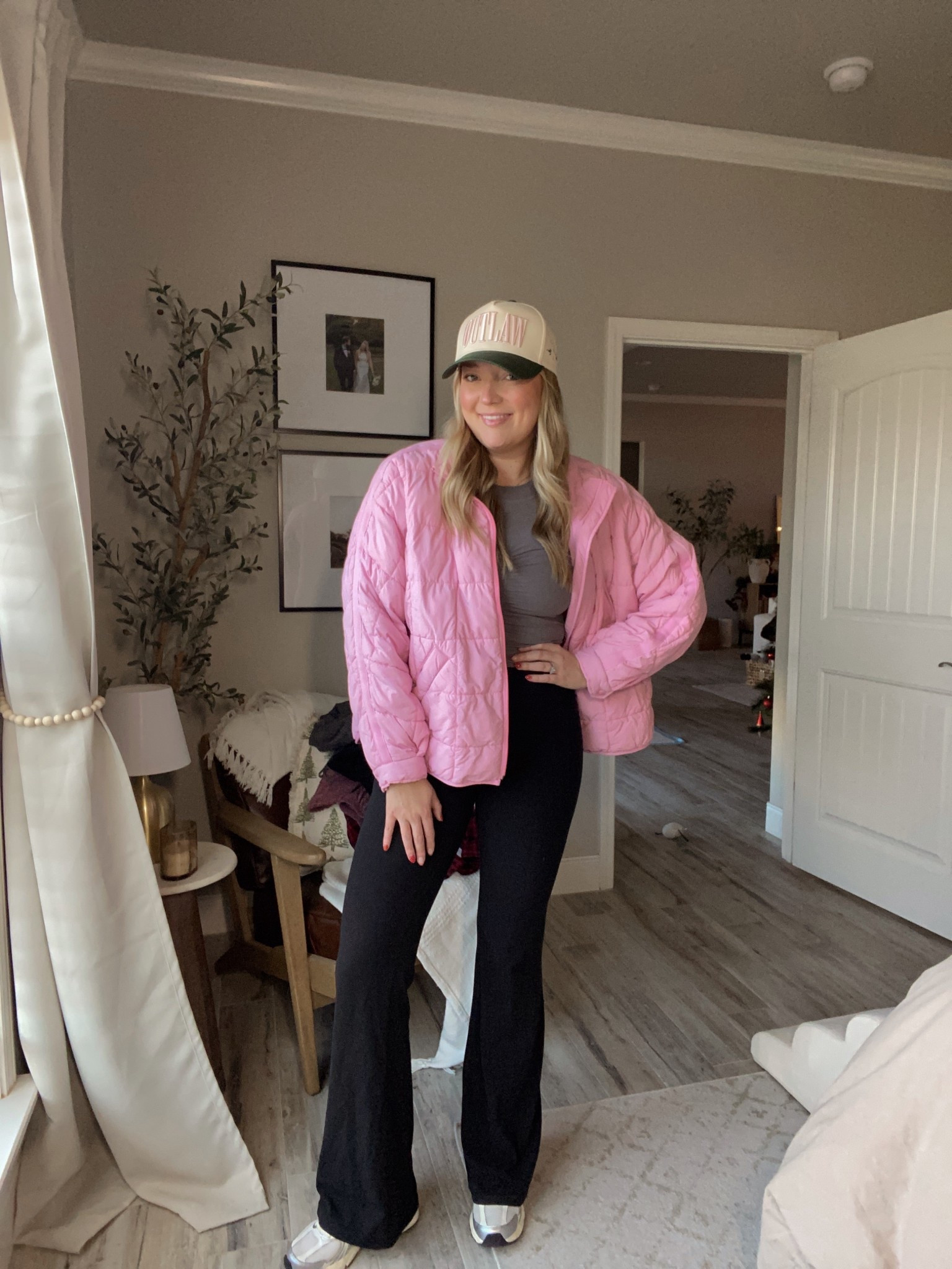 Athleisure OOTD 
Top- M
Jacket- M
Yoga Pants- M Tall 
Sneakers- 8

#LTKgrwm #LTKootd #LTKFindsUnder100