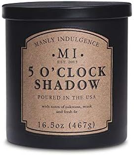 Manly Indulgence 5 O’Clock Shadow Jar Candle, 16.5 oz, Black | Amazon (US)