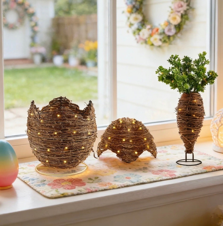Rattan Easter Egg, Rattan Carrot 

#LTKSeasonal #LTKHome