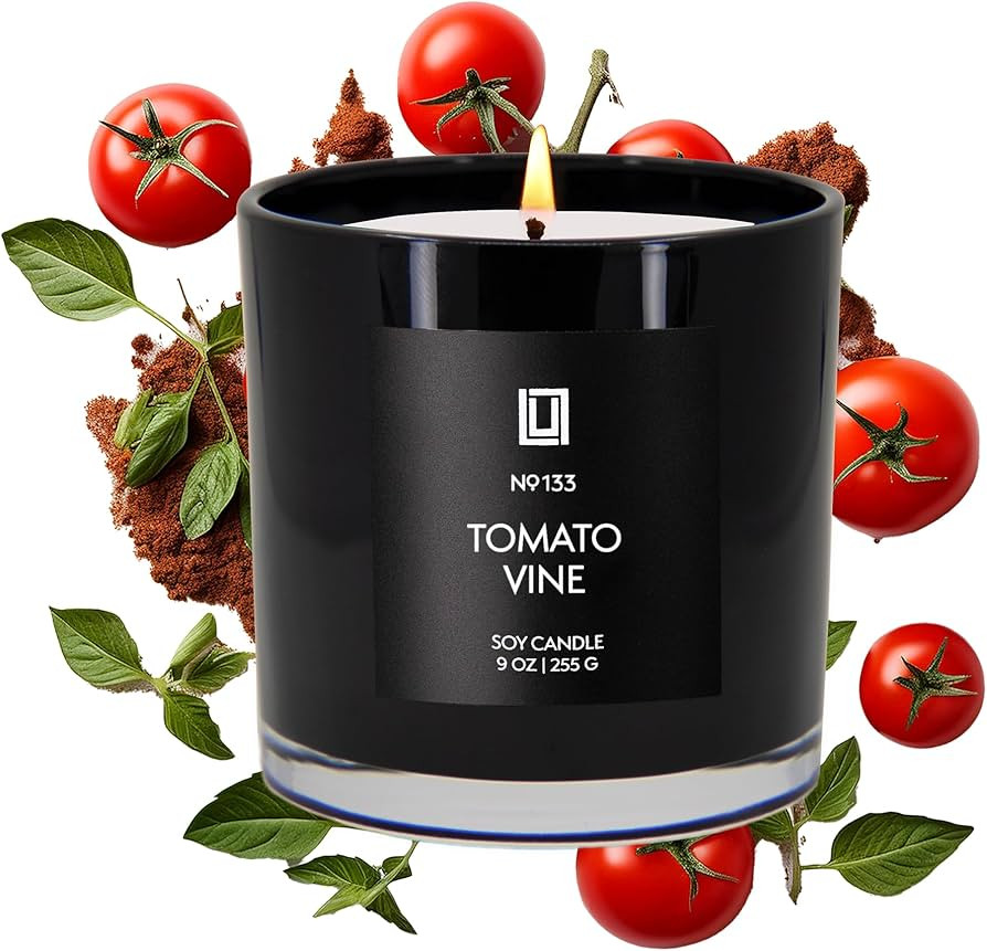 Lulu Candles | Tomato & Vine | Smells Fresh & Green | Luxury Scented Soy Jar Candle | Hand Poured... | Amazon (US)