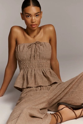 The Somerset Strapless Blouse | Anthropologie (US)