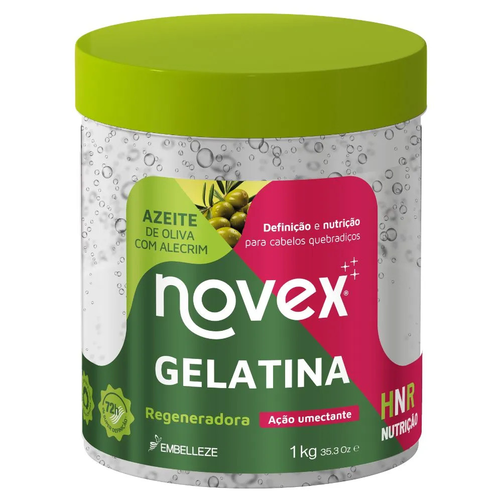 Gelatina Novex Azeite de Oliva com Alecrim Regeneradora | Embelleze (BR)