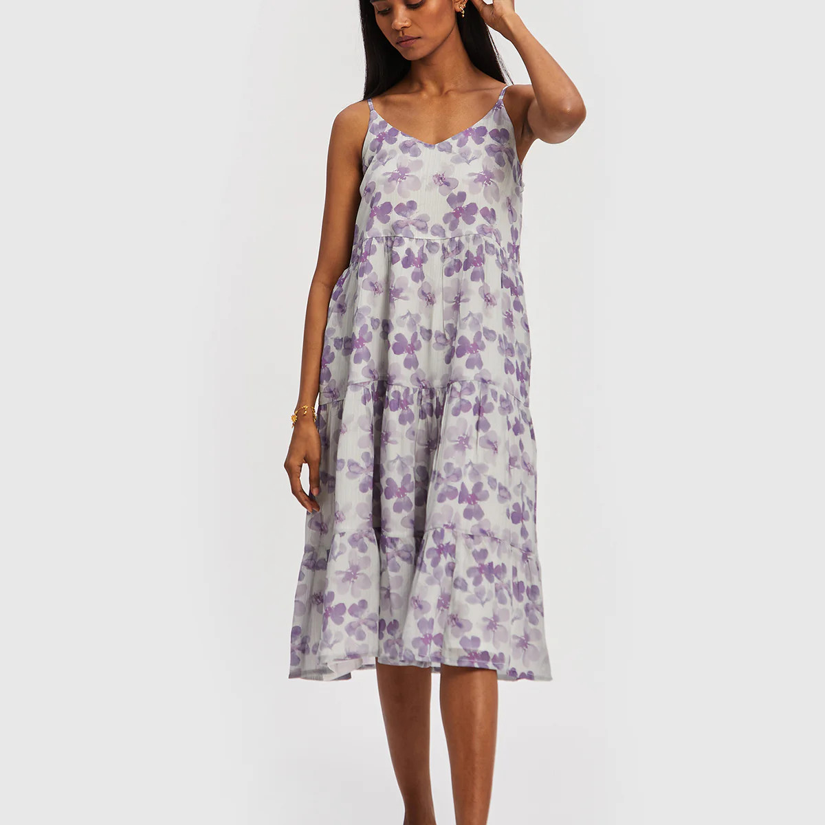 Mist Strappy Midi Dress | Reistor