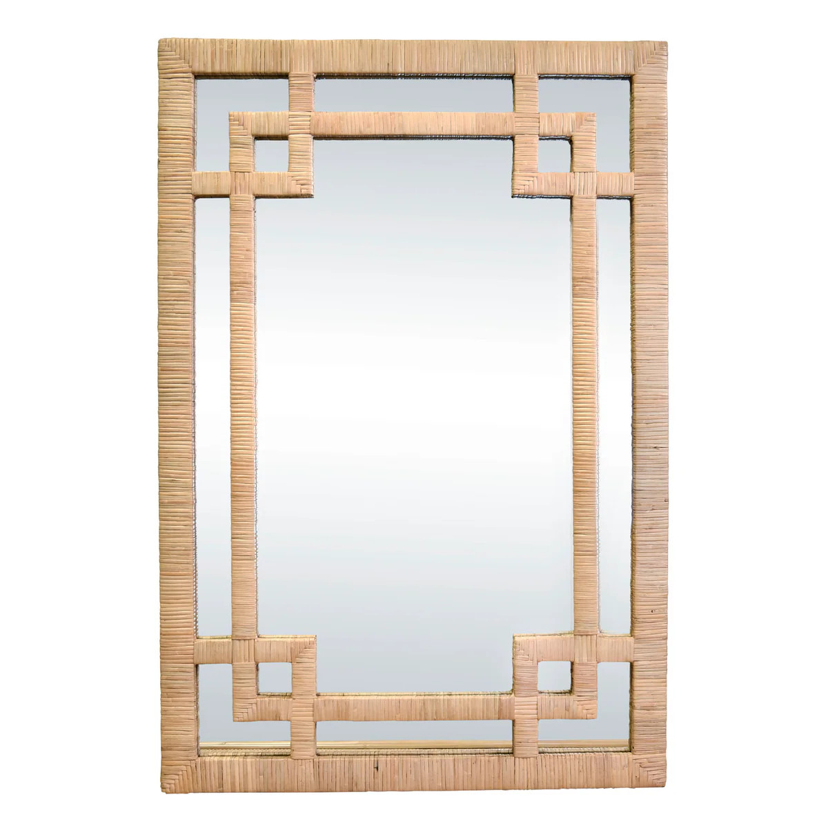 Geneva Greek Key Design Mirror - Available in Two Finishes | The Well Appointed House, LLC