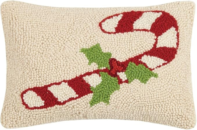 Peking Handicraft Candy Cane Hook Pillow 8X12 | Amazon (US)