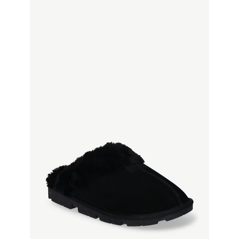 Joyspun Women's Genuine Suede Clog | Walmart (US)
