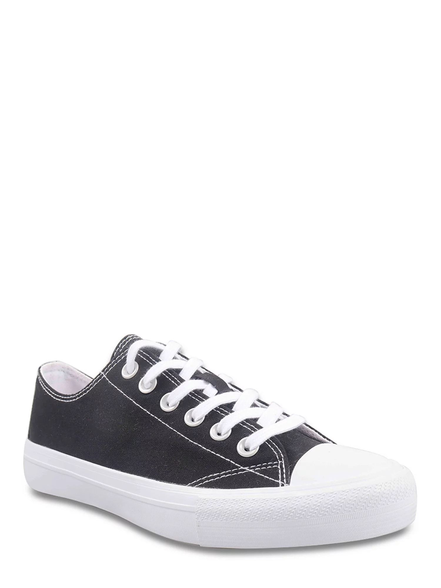 No Boundaries Women's Classic Lace Up Casual Sneaker - Walmart.com | Walmart (US)