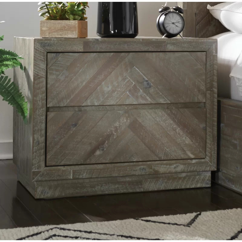 Brunhild Solid + Manufactured Wood Nightstand | Wayfair North America