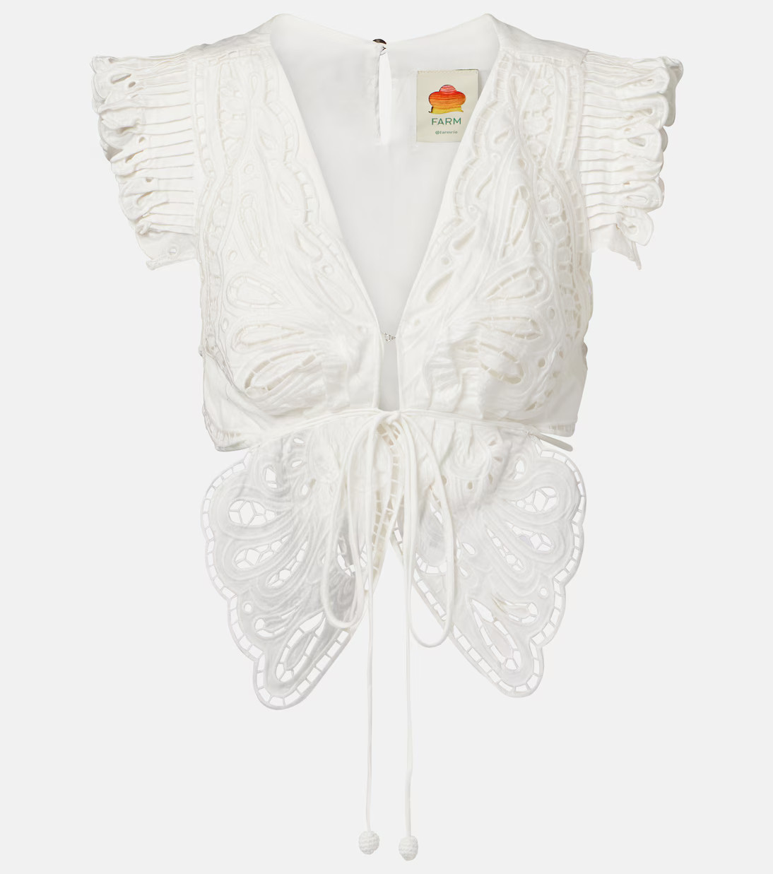 Broderie anglaise cotton top | Mytheresa (DACH)