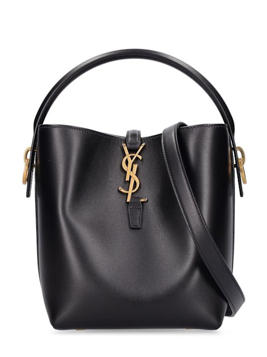 Petit sac seau en cuir le 37 - Saint Laurent - Femme | Luisaviaroma | Luisaviaroma