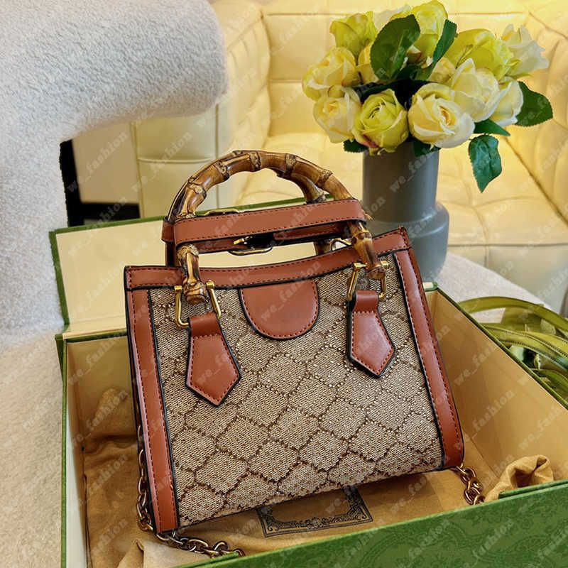 Evening Bags Womens Designer Tote Bag Rhinestone Big g Top Handle Diana Jumbo Bamboo Shoulder Wom... | DHGate