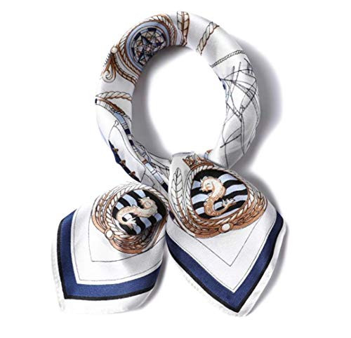 ANDANTINO 100% Pure Mulberry Silk Scarf 35" Large Square Real Silk Headscarf –Women’s Hair Sc... | Amazon (US)