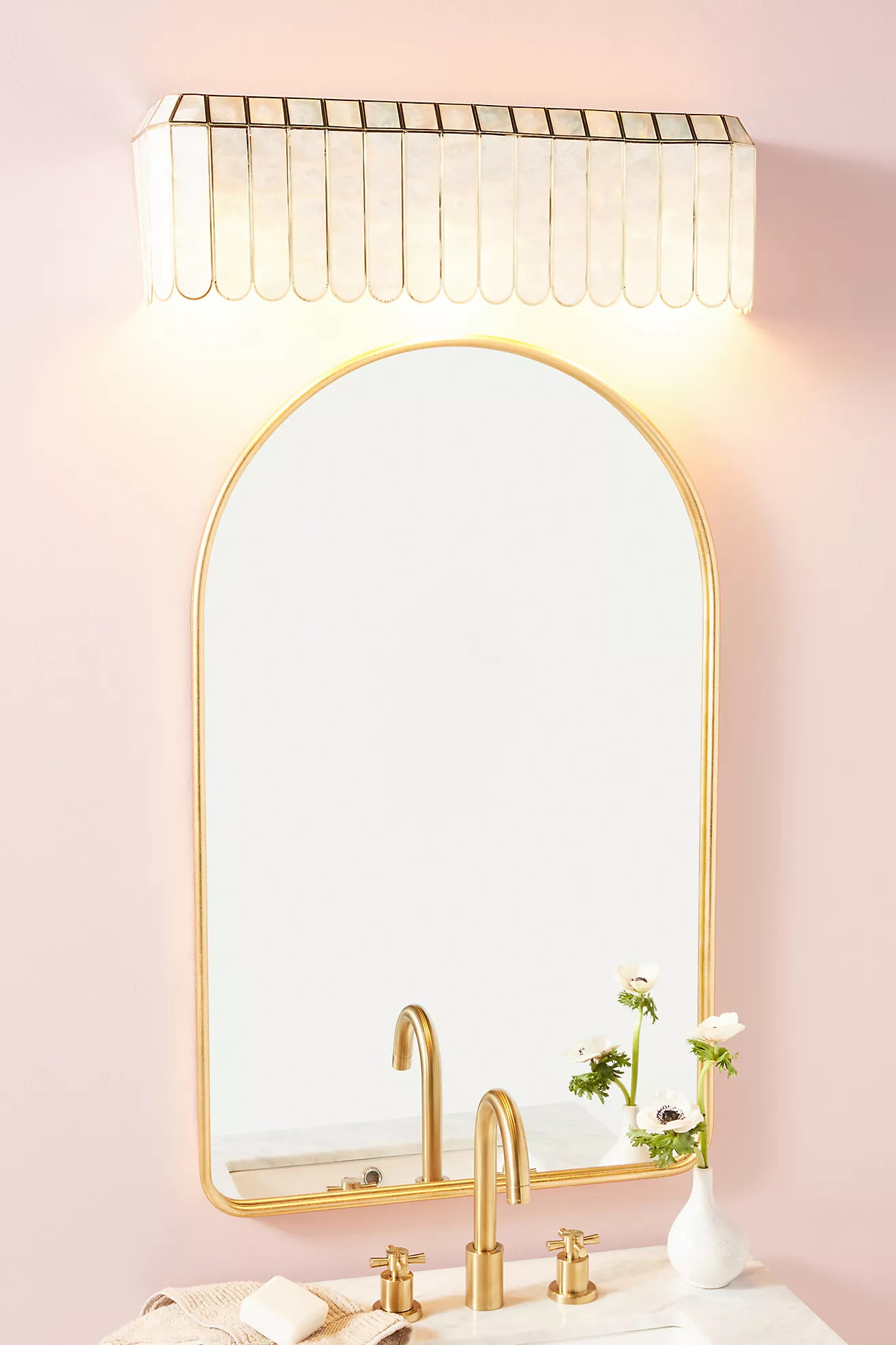 Madelyn Capiz Faceted Vanity Sconce | Anthropologie (US)